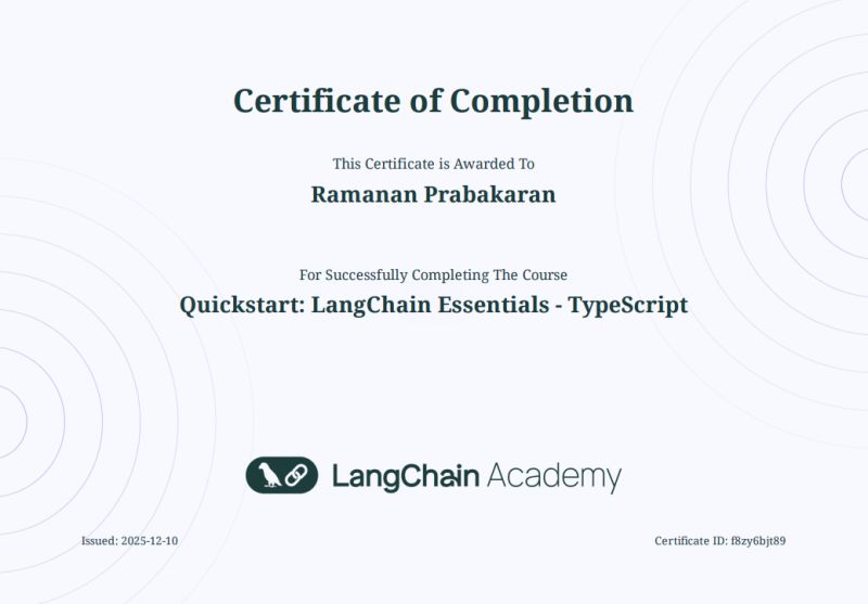 LangChain Essentials TypeScript